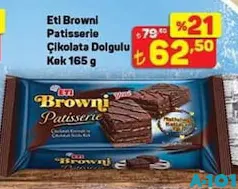 ETİ BROWNİ PATİSSERİE ÇİKOLATA DOLGULU KEK 165 G fiyat ve kampanya bilgisi